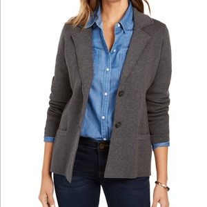 Charter Club Sweater Blazer Jacket